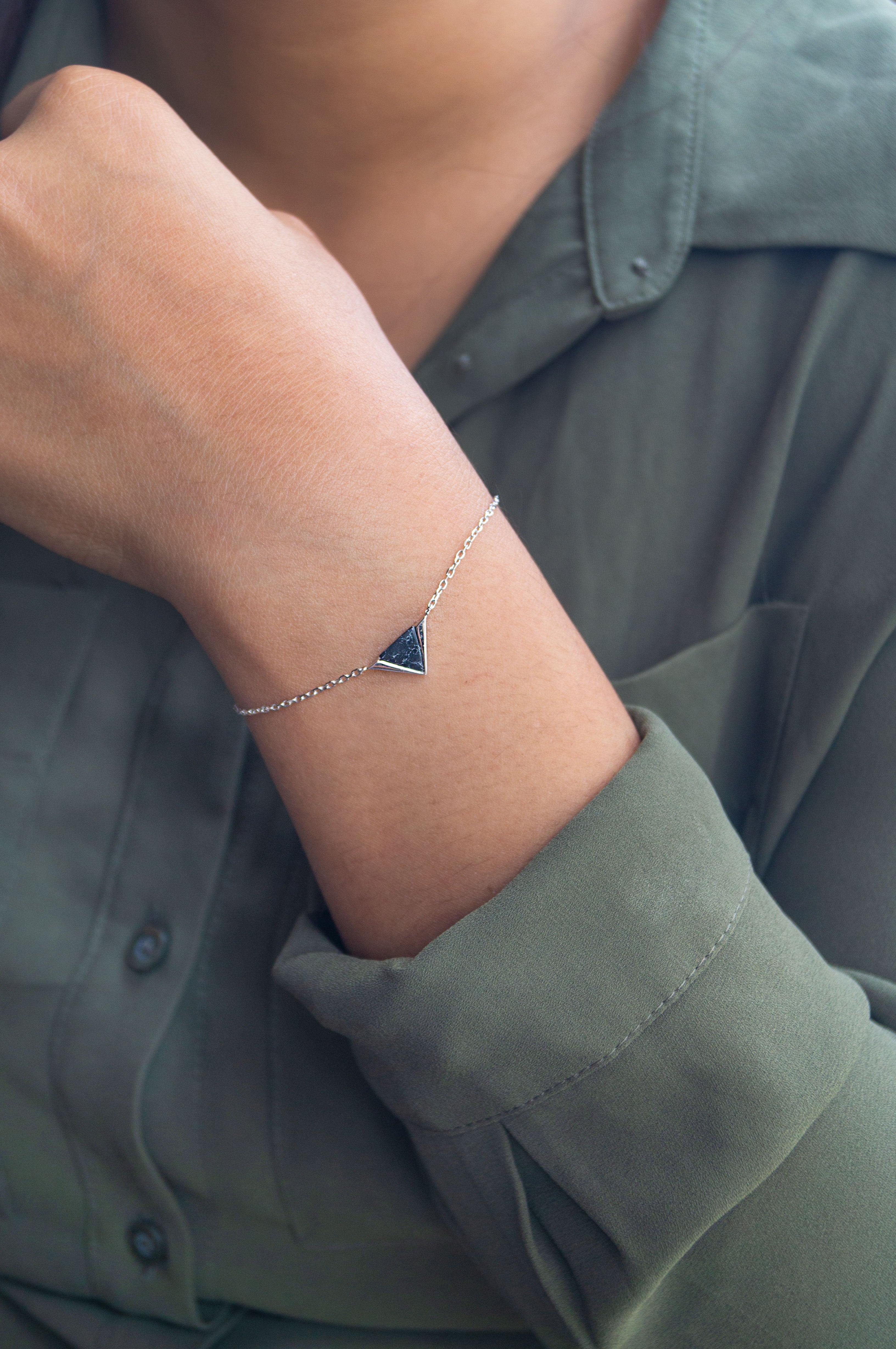 Multi Triangle Bracelet by Erica Zap (Enamel Bracelet) | Artful Home