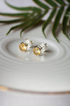 Classic Citrine Stud Earrings - Mannash