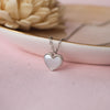Dainty Mother-Of-Pearl Heart Sterling Silver Chain Necklace