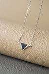 Minaret Triangle Sterling Silver Chain Necklace