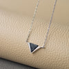 Minaret Triangle Sterling Silver Chain Necklace