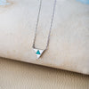 Lapiz Triangle Sterling Silver Chain Necklace