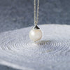Pearl Blush Classic Sterling Silver Pendant Necklace