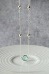 Aqua Dancing Balls Chain Necklace - Mannash