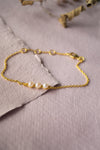 Dainty Pearl Station Chain Bracelet - Mannash