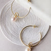 Oh-So-Pretty Gold Plated Sterling Silver French Hoop Earrings