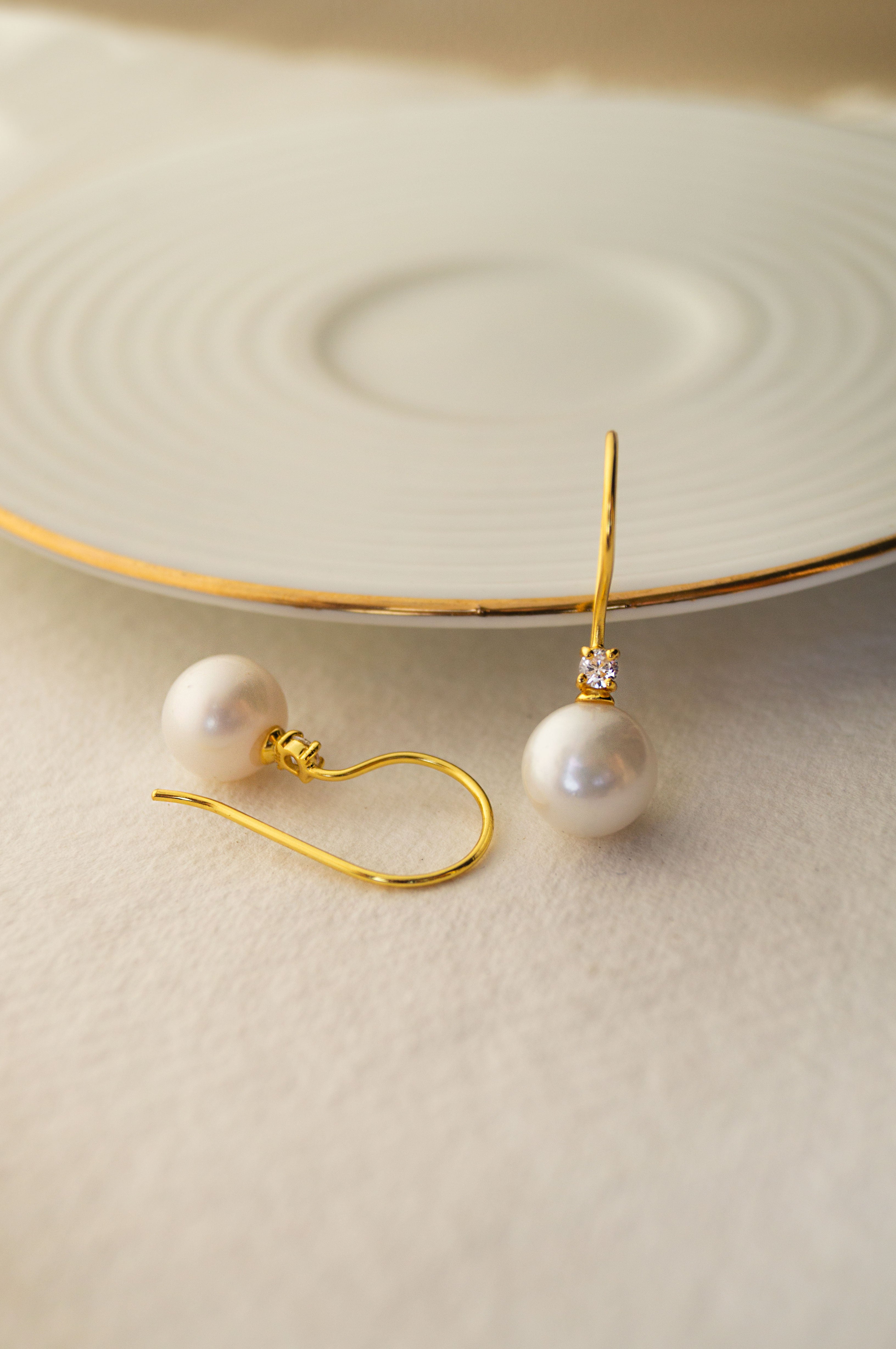 Pearl Long Drop Earrings – Putstyle