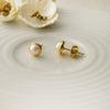 Dainty Fresh Water Pearl Gold Plated Sterling Silver Stud Earrings