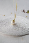 Pearl Blush Classic Gold Pendant Necklace - Mannash