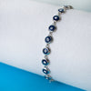 Wrap Around Handpainted Sterling Silver Evil Eye Bracelet