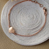 Just A Little Heart Rose Gold Plated Sterling Silver Chain Bracelet
