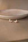 Dragon Fly Rose Gold Plated Sterling Silver Mini Stud Earrings