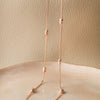 Dazzling Beads Rose Gold Plated Sterling Silver Chain