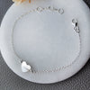 Just A Little Heart Sterling Silver Chain Bracelet