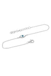 Evil Eye Rose Gold Plated Sterling Silver Chain Bracelet