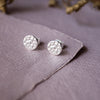 Hand Beaten Classic Mini Sterling Silver Stud Earrings