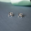 Lovely Butterfly Sterling Silver Mini Stud Earrings