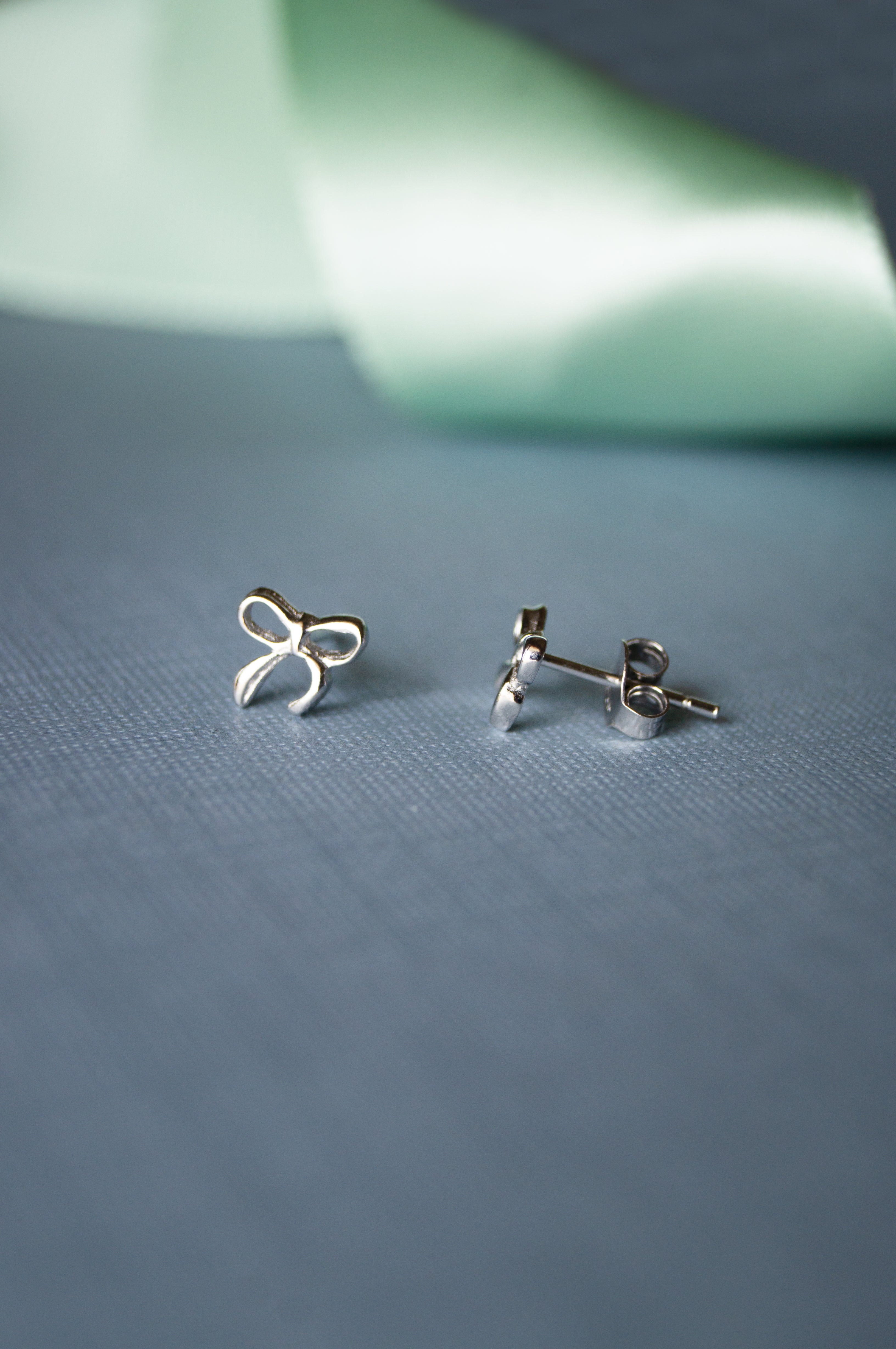 Bow Stud And Hoop Earring 2 Pack in Silver | Glassons
