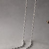 Multifaceted Beads Vintage Sterling Silver Chain