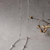 Round Beads Station Sterling Silver Chain