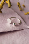 Dots & Dashes Silver Adjustable Rings - Mannash