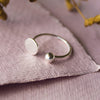 Dots & Dashes Sterling Silver Adjustable Rings