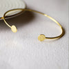 Dots & Dashes Gold Plated Sterling Silver Adjustable Bracelet