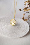 Shimmering Gold Granulation Pendant Necklace - Mannash