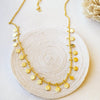Classic Circle Garland Gold Plated Sterling Silver Necklace