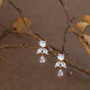 Dainty Twinkle Rose Gold Plated Sterling Silver Drop Earrings