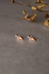 Deco Charm Rose Gold Plated Earrings - Mannash