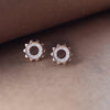 Dare-To-Shine Rose Gold Plated Sterling Silver Stud Earrings