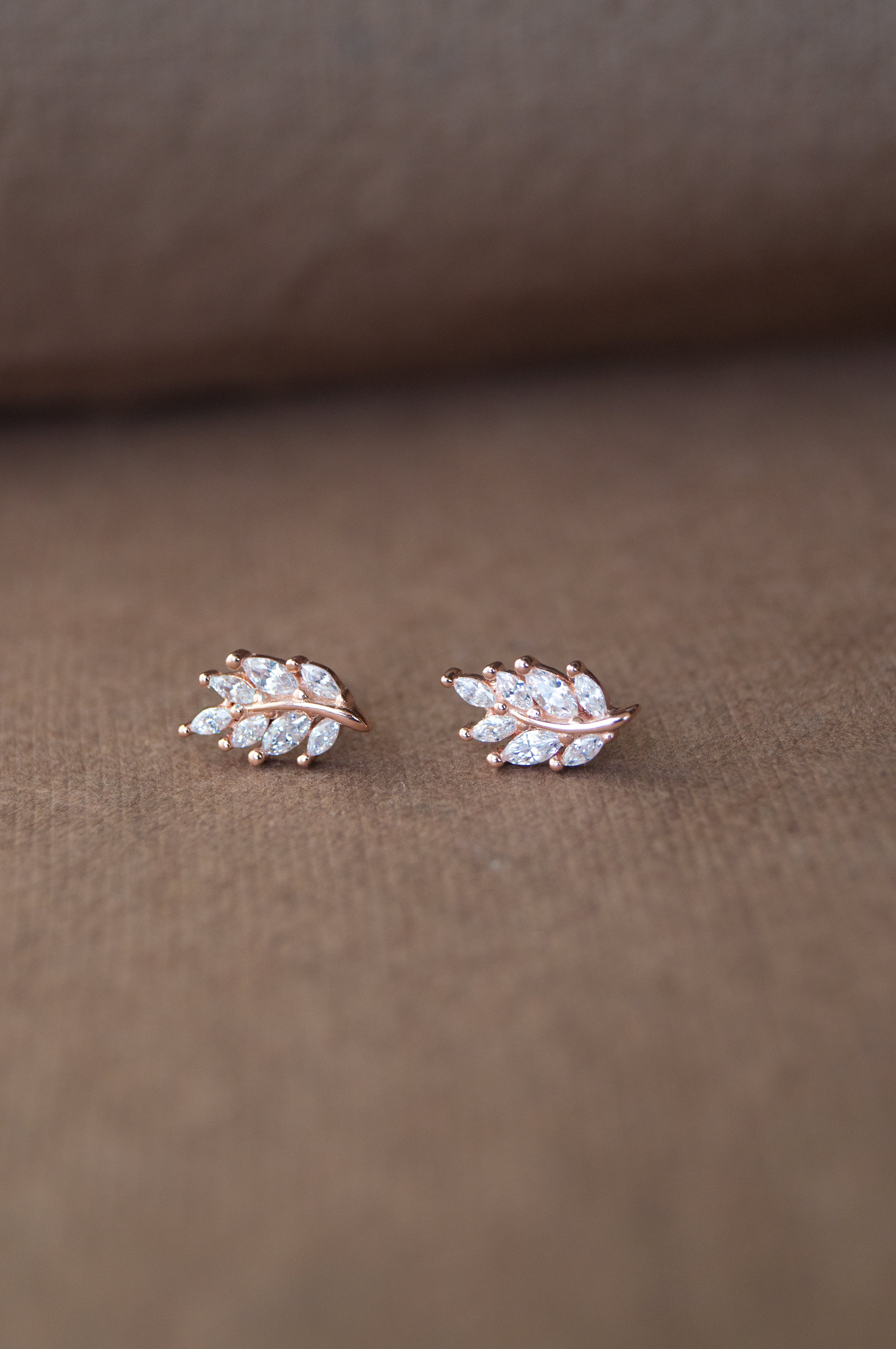 Shop Simple Rose Gold Drop Pearl Earrings for Brides & Bridesmaids –  PoetryDesigns