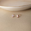 Itsy Bitsy Rose Gold Plated Sterling Silver Stud Earrings