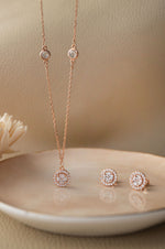 Minimal Cluster Sterling Silver Necklace Set