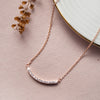 Spakly Smile Rose Gold Plated Sterling Silver Pendant Necklace