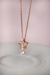 Tail Star Sparkly Sterling Silver Pendant With Chain Necklace