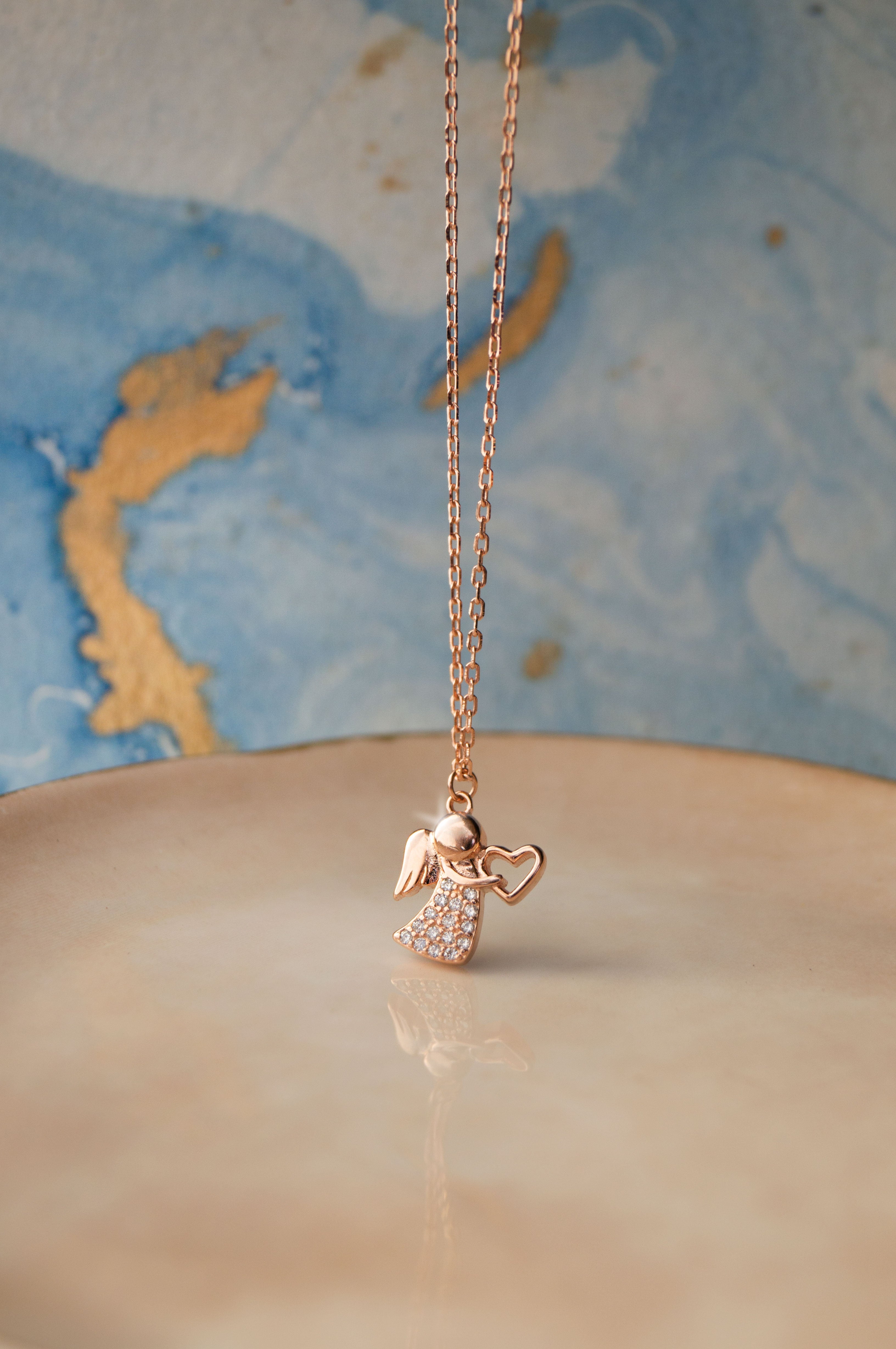 Angel Chain Buy Angel With A Heart Sterling Silver Chain Necklace by Mannash™ Jewellery