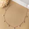 Shine Bright Circle Charm Rose Gold Plated Sterling Silver Delicate Necklace