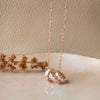 Dancing Sparkle Rings Rose Gold Plated Sterling Silver Chain Necklace