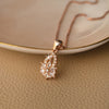 Eclectic Floral Rose Gold Plated Sterling Silver Pendant