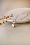 Classic Solitaire Rose Gold Plated Sterling Silver Pendant With Chain