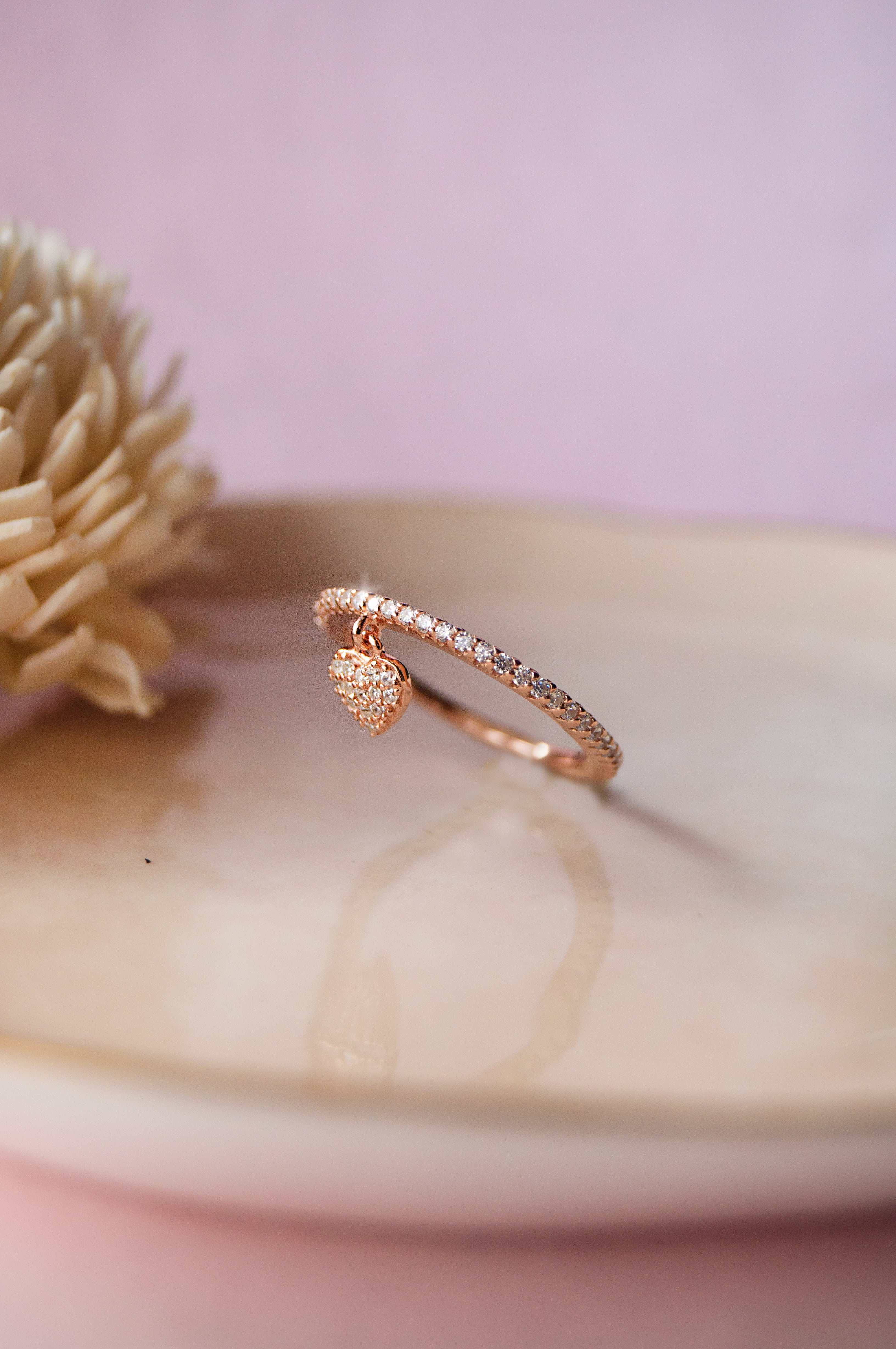 Unique Rose Gold Vine & Diamond Ring | Berlinger Jewelry
