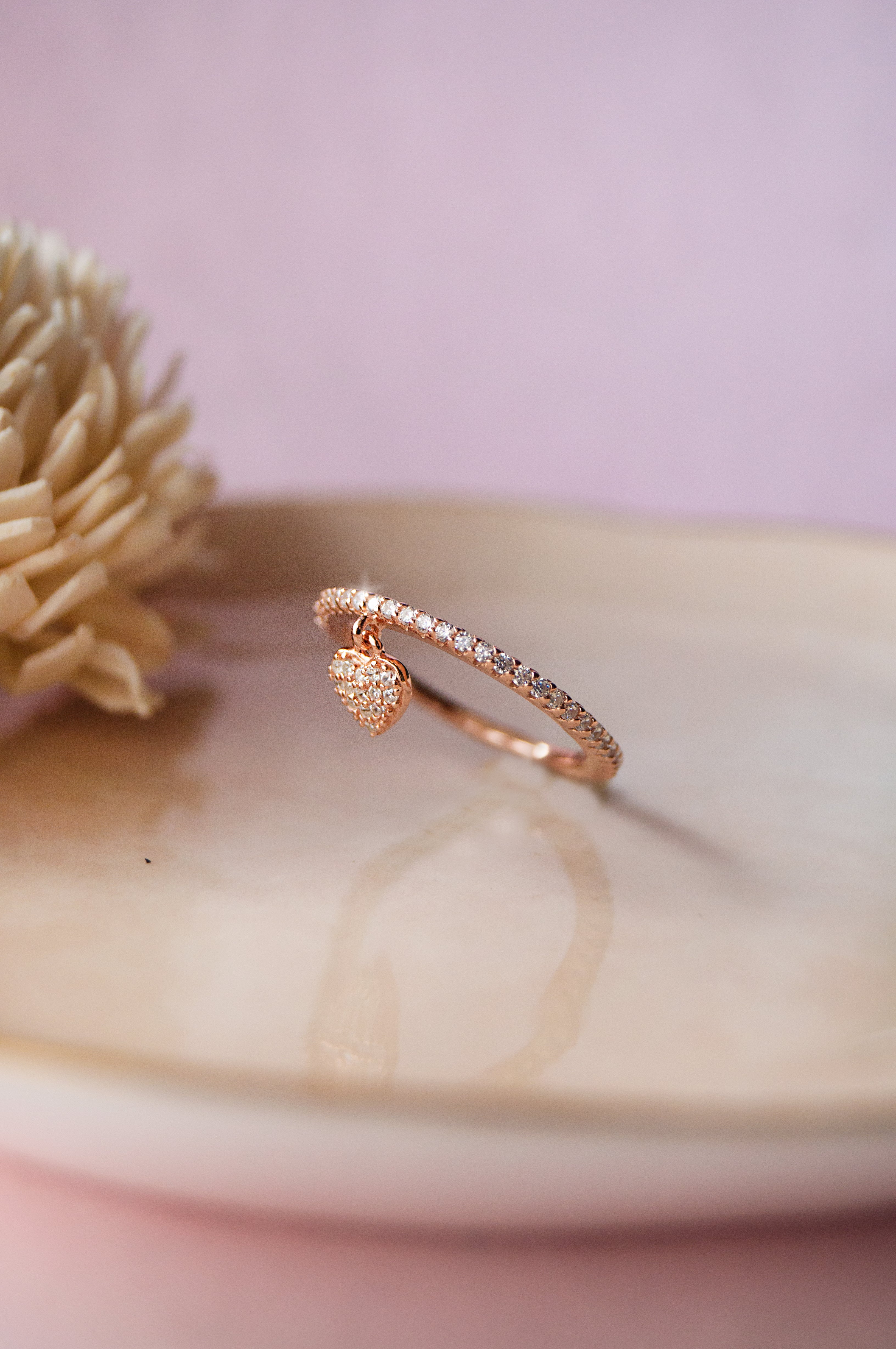 Rose gold deals simple ring
