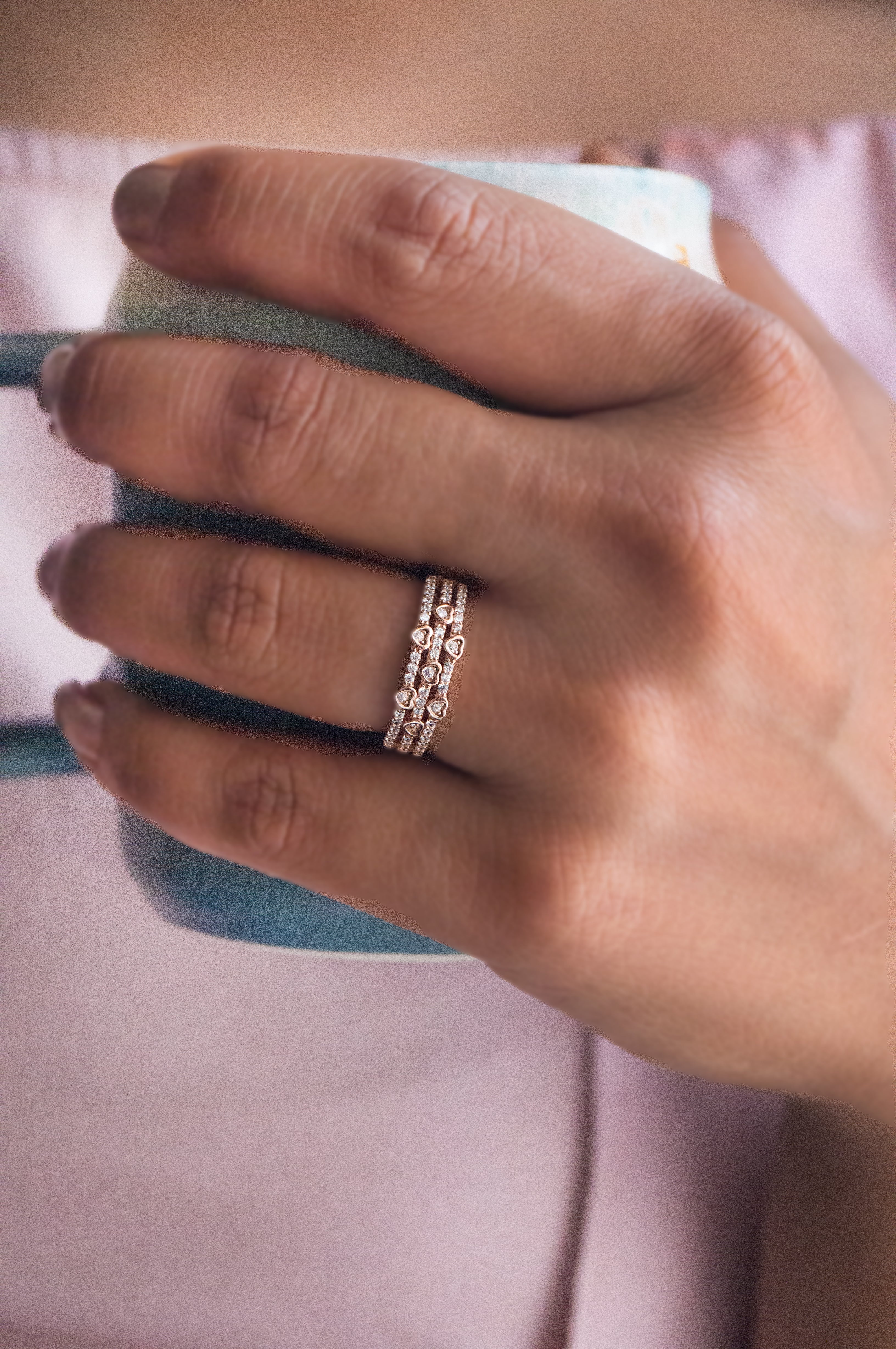 Order Women's Ring Pure Love 3 mm in 14k White Gold Zirconia | GLAMIRA.in