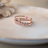 Embrace Yourself Two Layer Rose Gold Plated Sterling Silver Ring