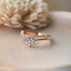 Floral Bloom Rose Gold Plated Sterling Silver Ring