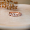 Random Sparkle Rose Gold Plated Sterling Silver Ring