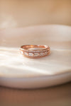 Gorgeous Linear Sterling Silver Band Ring