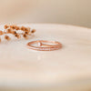 Eternity Ring With A Twist Rose Gold Plated Sterling Silver Band Ring